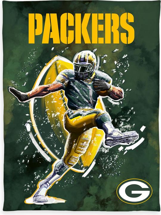 Actual product image NFL Packers Wellsoft blanket (150 x 200 cm)