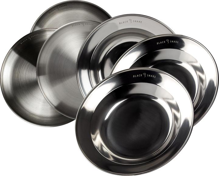 Immagine prodotto Black Snake Set di piastre in acciaio inox