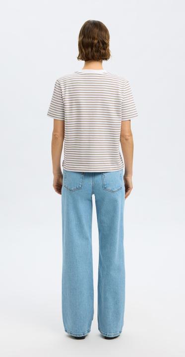 Actual product image Selected Femme Slfessential Ss Striped Boxy Tee Noos (XL)