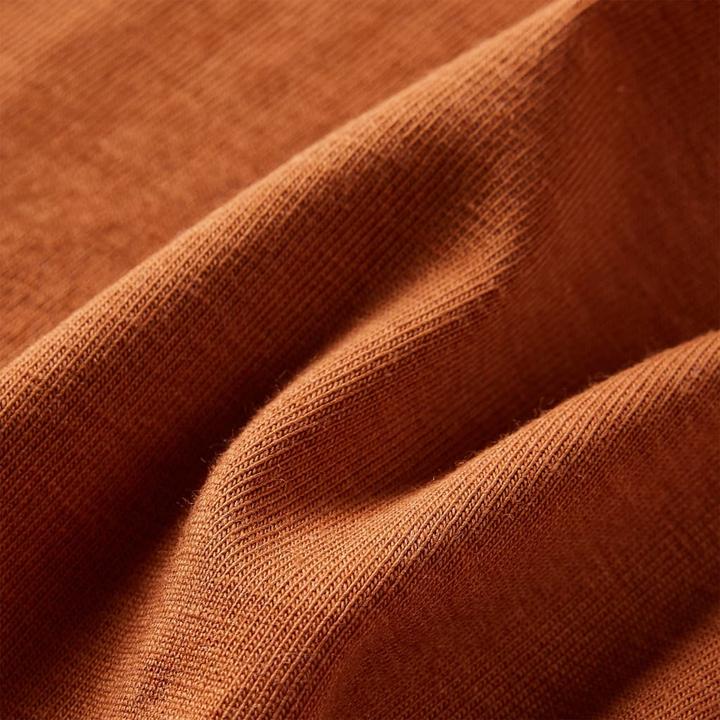 Actual product image VidaXL Children's long-sleeved shirt Cognac 92,Material: 95 % cotton. 5 (92)
