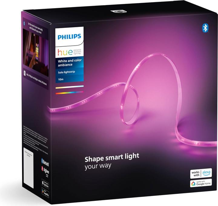Actual product image Philips Hue Lightstrip Solo (Multicoloured, 1000 cm, Indoor)
