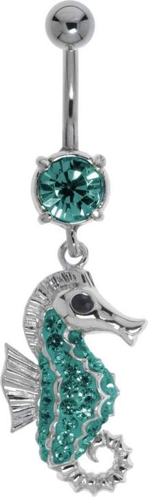 Immagine prodotto Bijouteria Piercing ventre (Ottone rodiato in ottone rodiato, Acciaio chirurgico 316L, Vetro (di orologio))