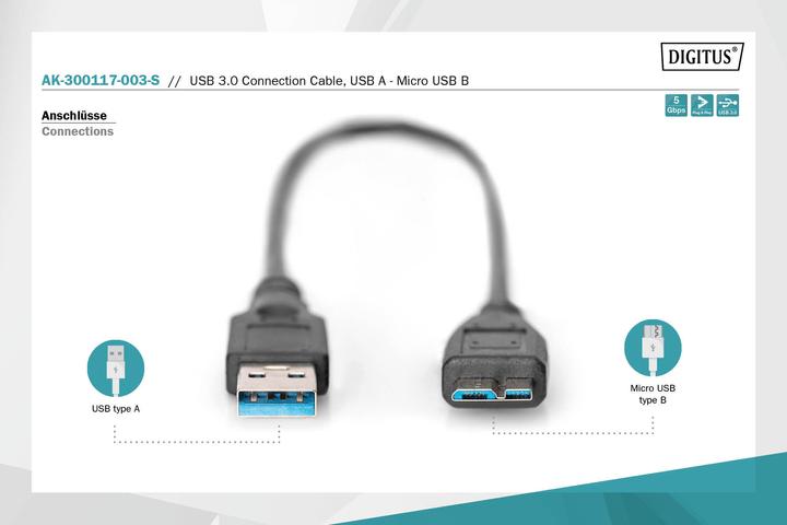 Produktbild Digitus AK-300117 (0.25 m, USB 3.0)
