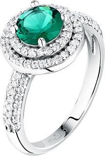 Actual product image Morellato Dazzling Silver Ring With Green Zircon Tesori Saiw27801 (52)