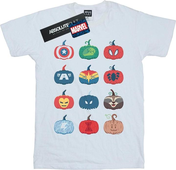 Actual product image Mens Avengers Pumpkin Icons T-Shirt (L)