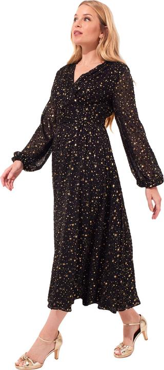 Actual product image Joe Browns Star Print Wrap Front Midi Dress (36)