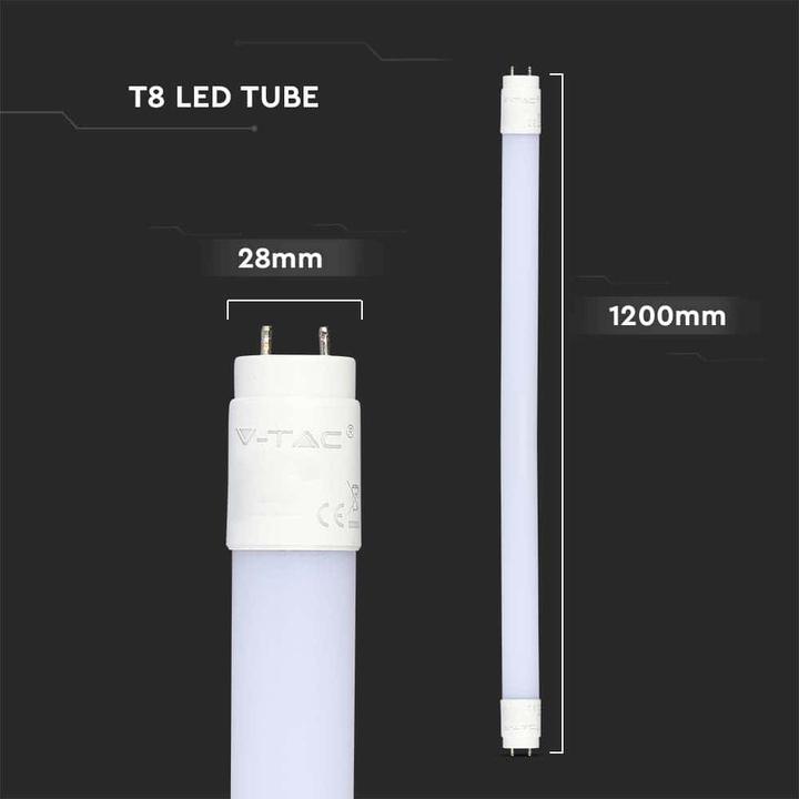 Produktbild V-TAC VT122 LEDRöhre SAMSUNG Chip 120cm 16,5W G13 Nano Kunststoff 6500K (G13, 16.50 W, 1850 lm, 1 x, E)