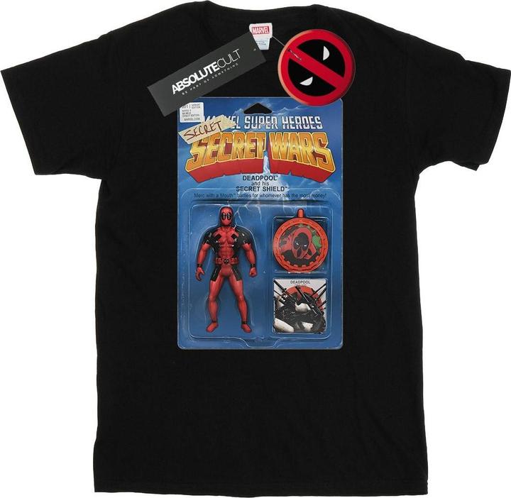 Actual product image Mens Deadpool Secret Wars Action Figure T-Shirt (S)