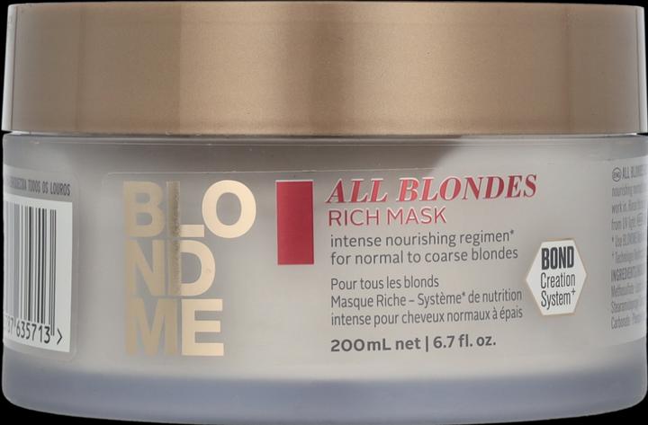 Image du produit Schwarzkopf Professional Blondme - All Blondes Rich Mask (200 ml)