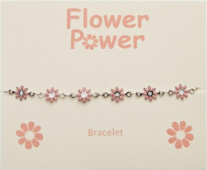 Image du produit HCA Bracelet - "Flower Power" - Fleur - Acier inoxydable (17 cm, Acier inoxydable)