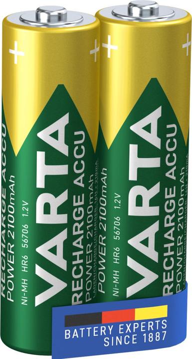 Image du produit Varta Recharger Accu Power (2 pcs, AA, 2100 mAh)