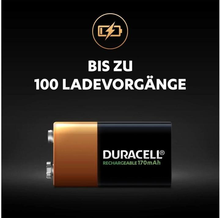 Produktbild Duracell Recharge Ultra (1 Stk., 9V Block, 170 mAh)
