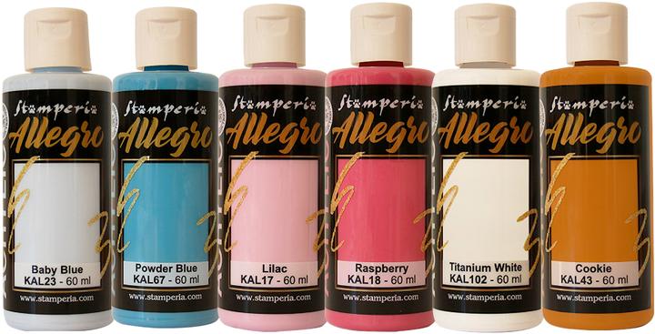 Produktbild Stamperia Allegro Acrylic "Dewdrops", 6er-Set (Multi, 60 ml)