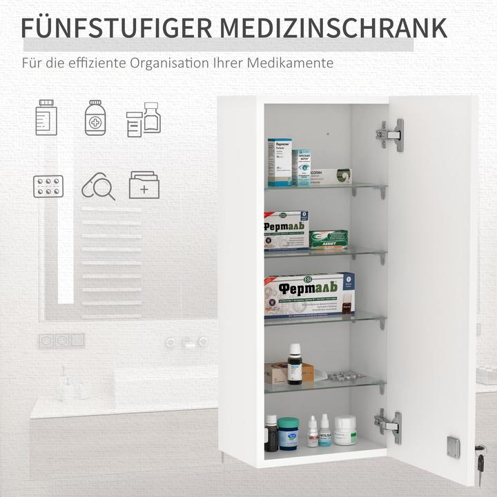 Actual product image Kleankin Medicine cabinet (30 x 20 x 70 cm)