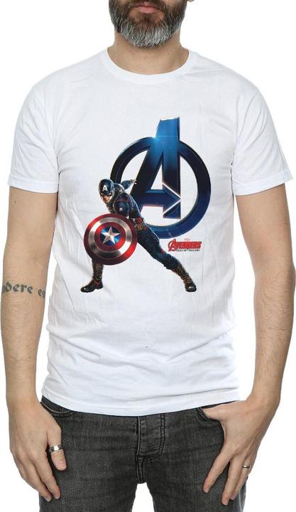 Immagine prodotto Maglietta con la posa di Capitan America (M)
