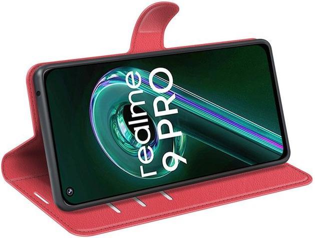 Actual product image MU Classic Litchi Leather Bookcover Series (Realme 9 Pro)