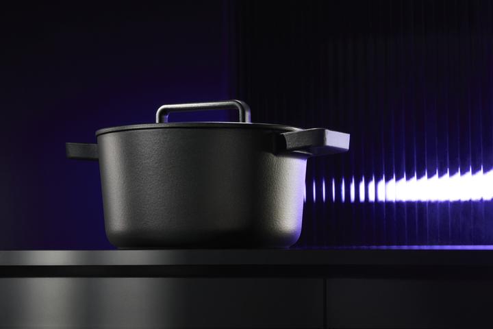 Produktbild WMF Flavour Bräter, 22 cm, Black (22 cm, Bräter + Schmortopf, Gusseisen)