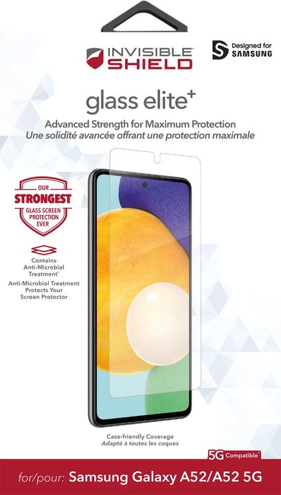 Image du produit Zagg InvisibleShield Glass Elite+ Samsung (e) (1 pièce(s), Samsung Galaxy A52 5G, Samsung Galaxy A52)