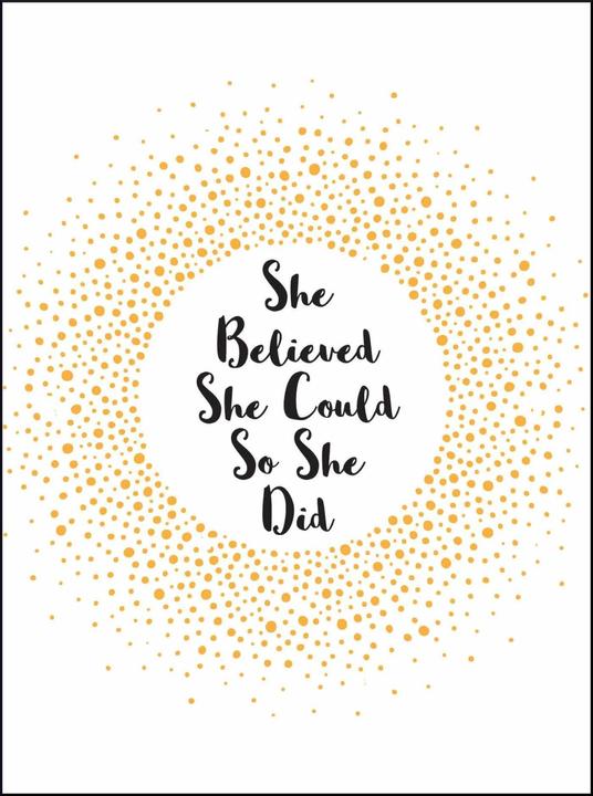 Produktbild She Believed She Could So She Did (Englisch, Summersdale Publishers, 2018)