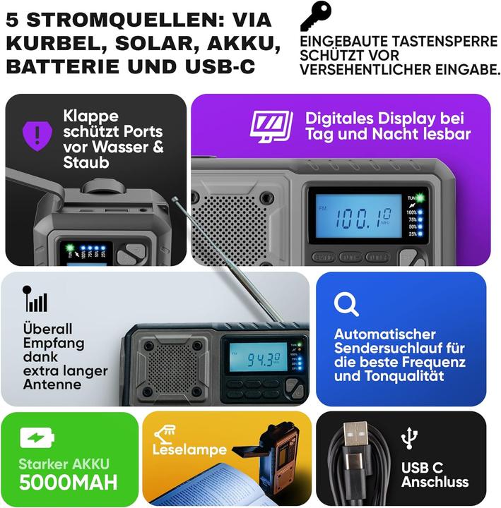 Produktbild Acta Berg Kurbelradio (FM, AM, Radio Frequency (RF))