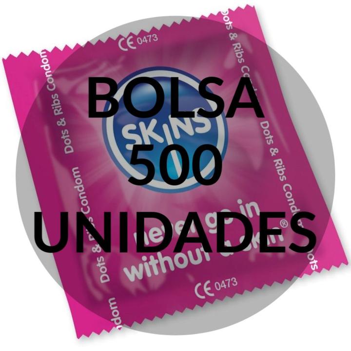 Produktbild Skins CONDOMS DOTS & RIBS BAG 500 UDS (500 Stk.)