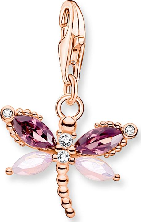 Produktbild Thomas Sabo Libellen Charm-Anhänger (925er Silber, 750 Roségold Vergoldung)