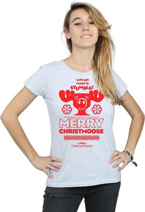 Image du produit National Lampoon´s Vacation National Lampoon's Christmas Vacation - T-shirt MERRY CHRISTMOOSE - Femme (XL)