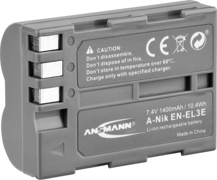 Actual product image Ansmann Nikon EN-EL3e battery (Rechargeable battery)