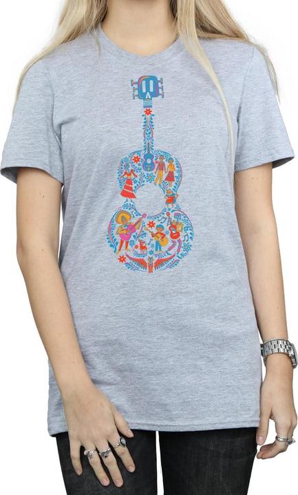 Immagine prodotto Disney Coco Guitar Pattern Maglietta Ampia Donna (S)