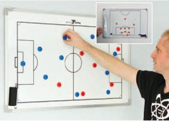 Image du produit Precision Tableau tactique de football double face 90x60 Cm