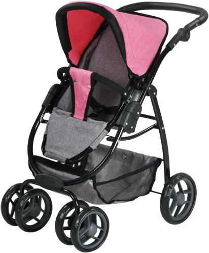 Actual product image Knorrtoys Doll's pram Coco - jeans grey