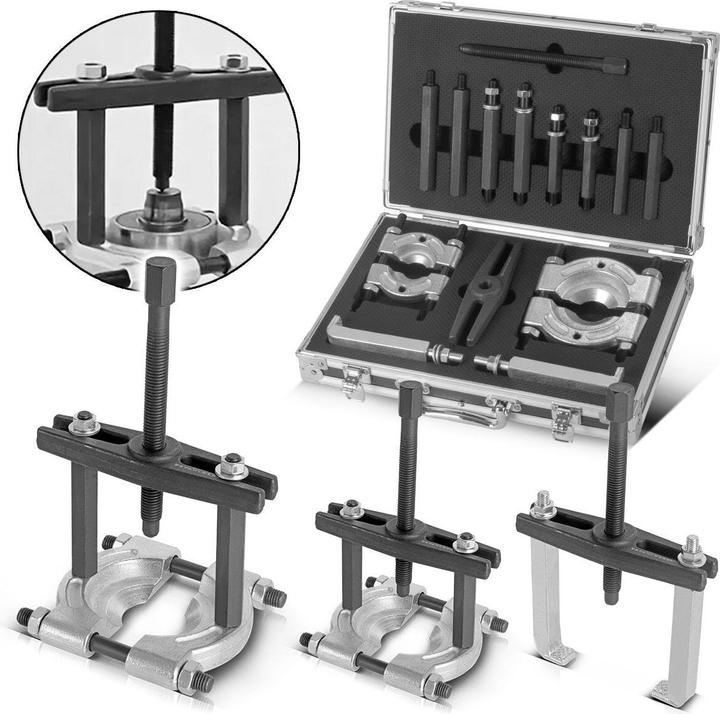 Immagine prodotto Stahlwerk Set di estrattori per cuscinetti Set di estrattori da 14 pezzi Utensile speciale