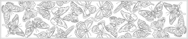 Actual product image H Dupont Silk scarf butterflies