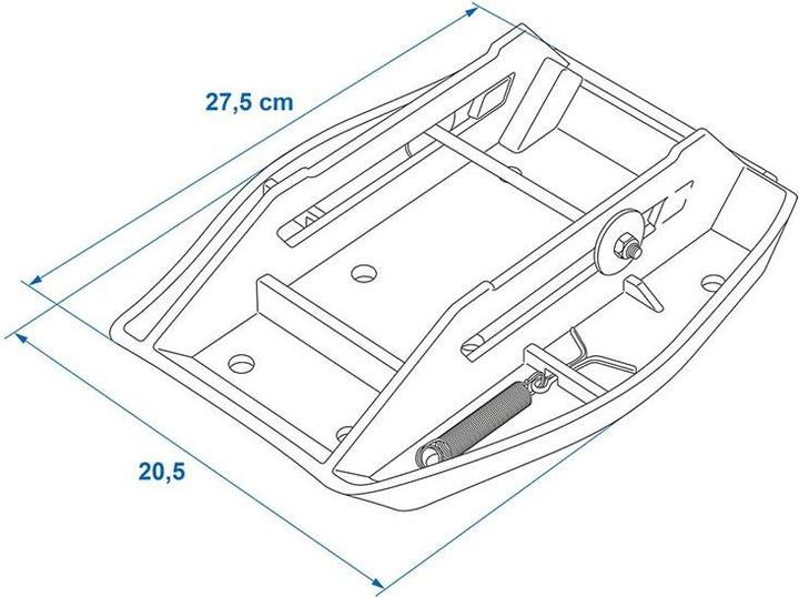 Produktbild ProPlus Stützplatten mit Feder Set von 4 Stück