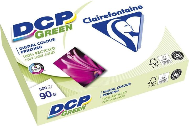Actual product image Clairefontaine Multifunctional paper DCP green A4 90g/sqm white RC PU=500 sheets (90 g/m², 500 x, A4)