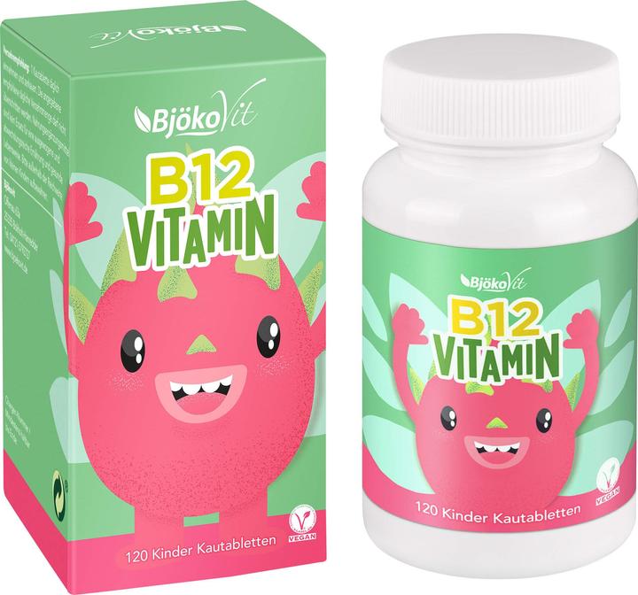 Actual product image BjökoVit Vitamin B12 chewable tablets for children (120 Piece, Pills, 39.70 g)