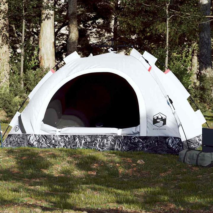 Immagine prodotto VidaXL Tenda da campeggio 4 persone in tessuto oscurante a sgancio rapido (Tenda a cupola, 3.25 kg, 4 persone)