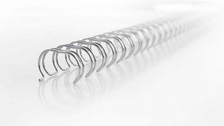 Produktbild GBC Binderücken Draht 11mm, 34 Ringe, silber, 100 Stk.