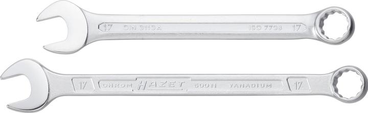 Actual product image HAZET Combination wrench set 600N/12N ∙ Outside 12-point traction profile ∙ 10 - 22 ∙ Number of too… (10 mm, 11 mm, 12 mm, 13 mm, 16 mm, 17 mm, 18 mm, 19 mm, 21 mm, 22 mm, 14 mm, 15 mm)