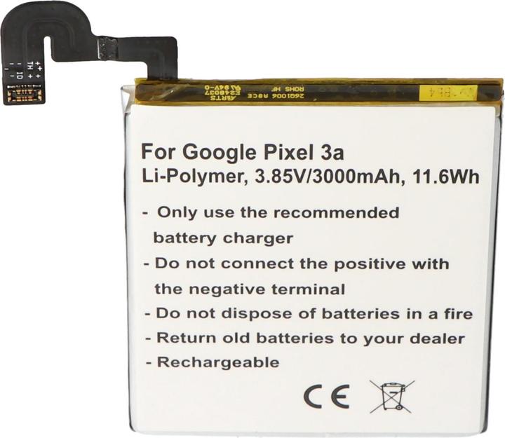 Produktbild AccuCell Akku passend für Google Pixel 3a