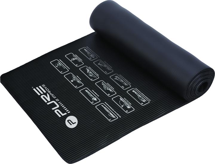 Produktbild Pure2improve Fitnessmatte 1830 mm, 580 mm, 10 mm, NBR-Schaumgummi, Schwarz (10 mm)