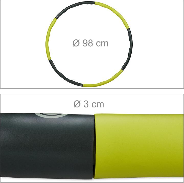 Produktbild Relaxdays Hula-Hoop-Reifen (92.50 cm, 1240 g)