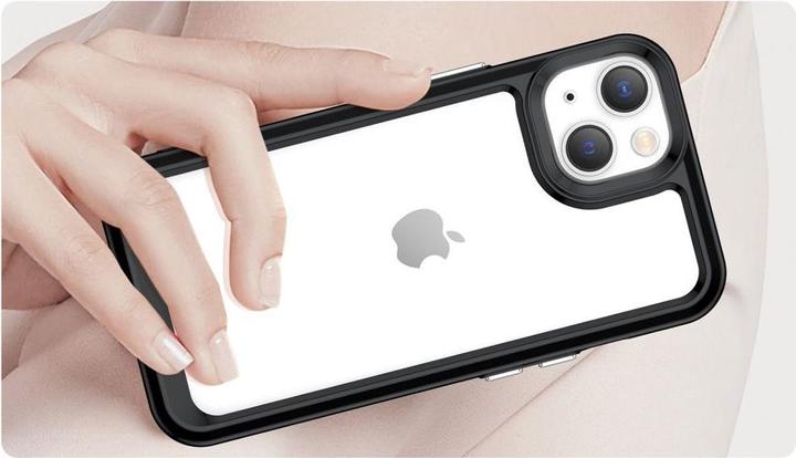 Image du produit Hurtel Outer Space Case iPhone 14 Plus coque rigide avec un cadre en gel noir (Apple iPhone 14 Plus)