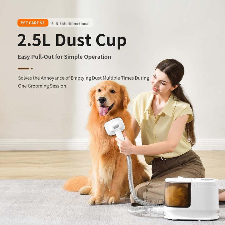 Produktbild Wiltec Fudajo Haustier Pflegeset schwarz 6in1 Multifunktion Schermaschine Fellpflege (Hund, 2500 ml)