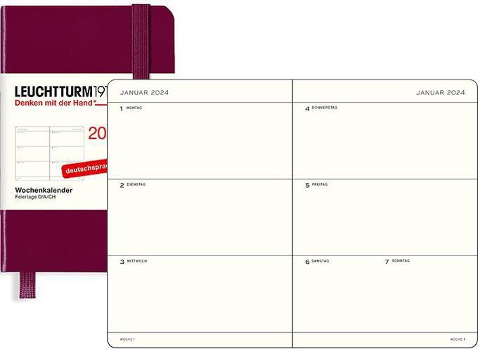 Actual product image Leuchtturm1917 Lighthouse 1w/2s Mini Hc Portred (7 x 11 cm, English)