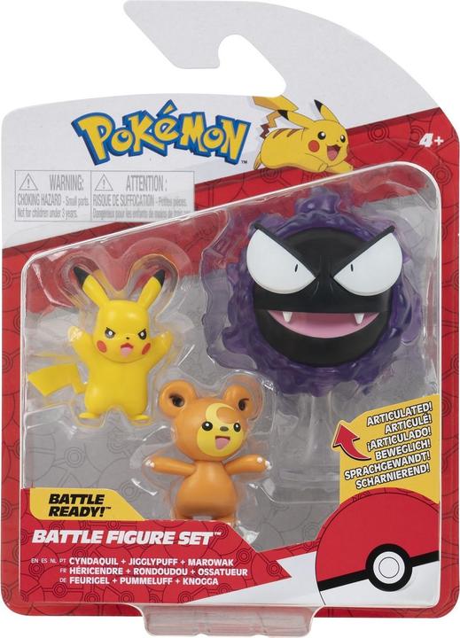 Produktbild Jazwares Pokémon: Teddiursa, Pikachu, Nebulak