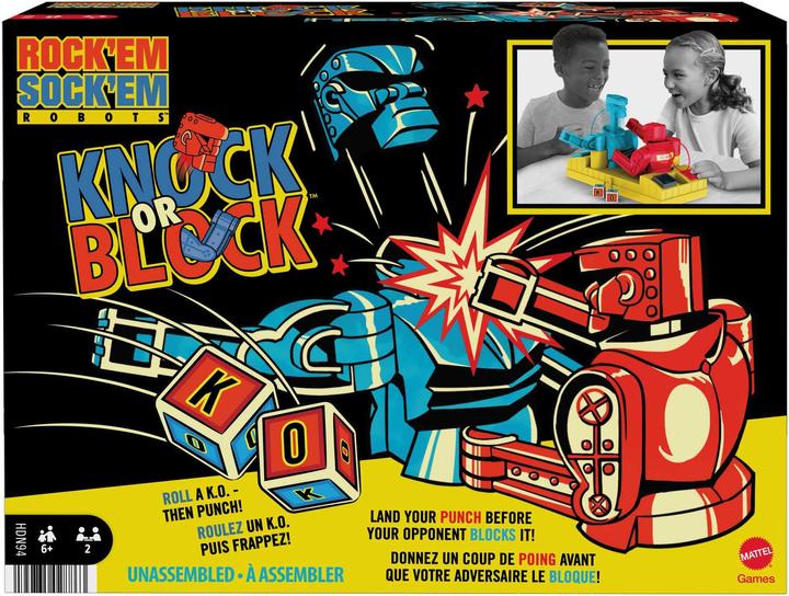 Image du produit Mattel Games Rock 'em Sock 'em Knock or Block (Multilingue)