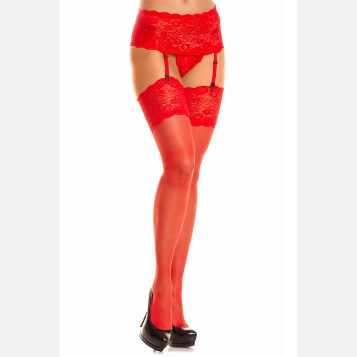 Produktbild Legg Story roter Shorty Strumpfhalter + Strümpfe Paris T5/6