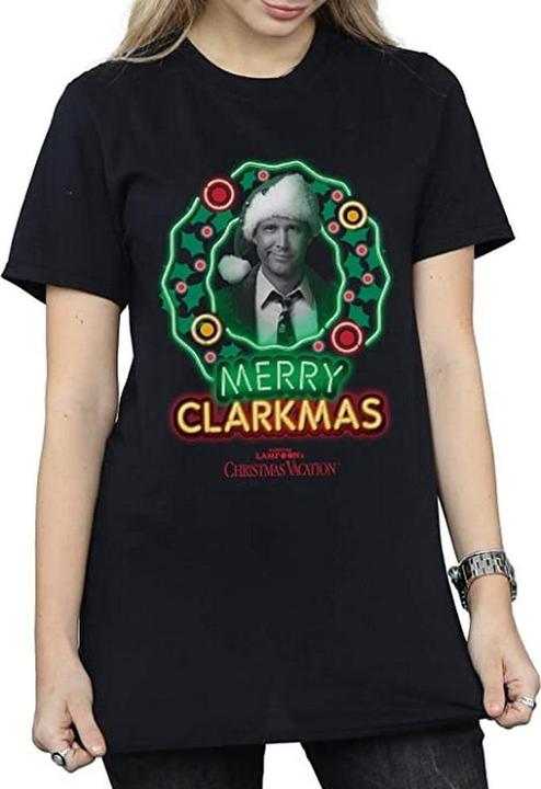 Immagine prodotto National Lampoon´s Vacation Maglietta in cotone Greyscale Clarkmas Donna/Ladies (M)
