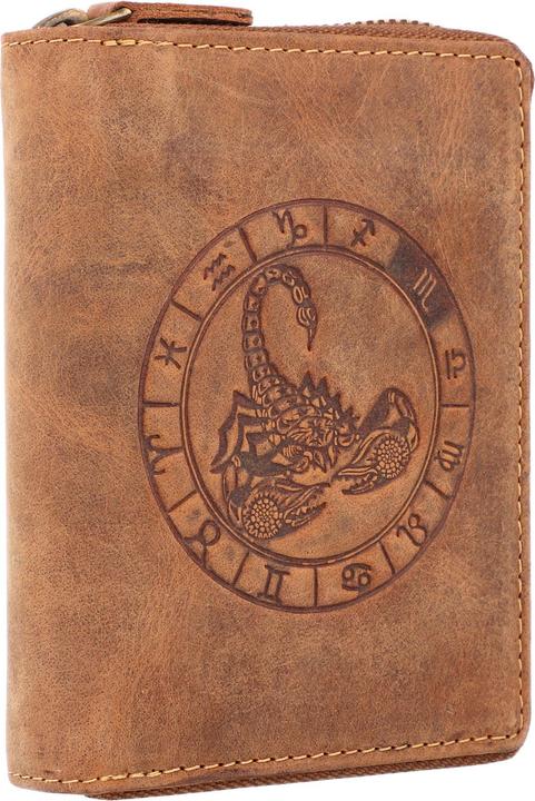 Image du produit Greenburry Porte-monnaie Vintage Signe du zodiaque en cuir 10 cm